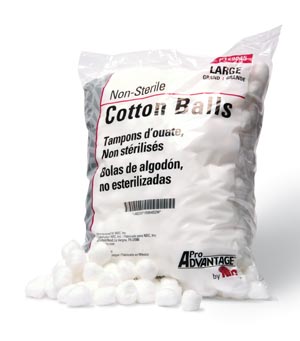 Balls Cotton Non-Sterile ProAdvantage Large (100 .. .  .  